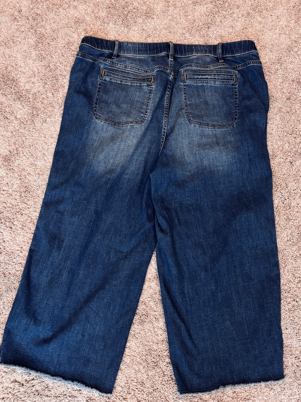 J. Jill Denim wide leg crop plus 20 R summer boho travel vacay cotton Tencel - Picture 7 of 7